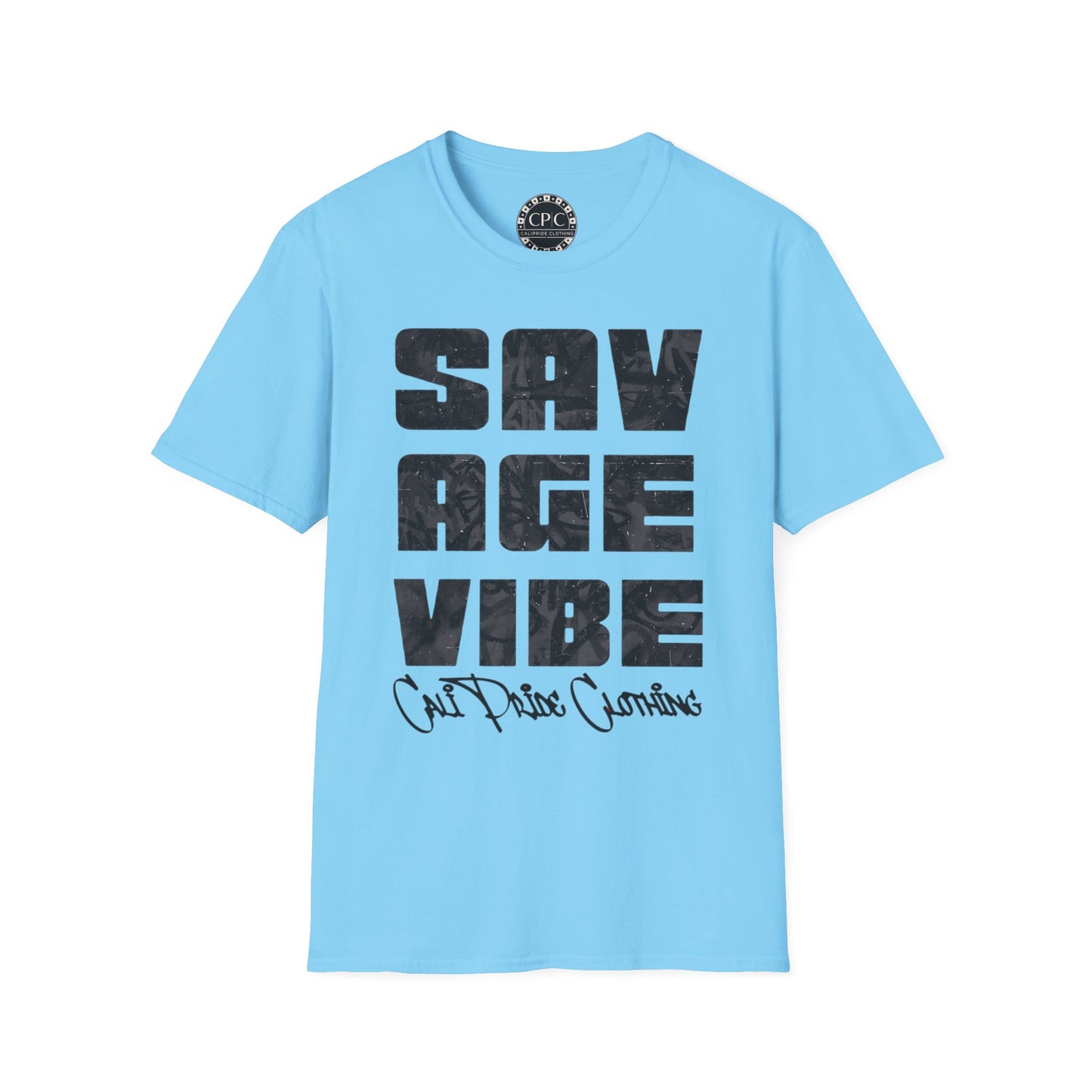 "Savage Vibe Graffiti Block" Series, Black & Grey logo — CaliPride Clothing