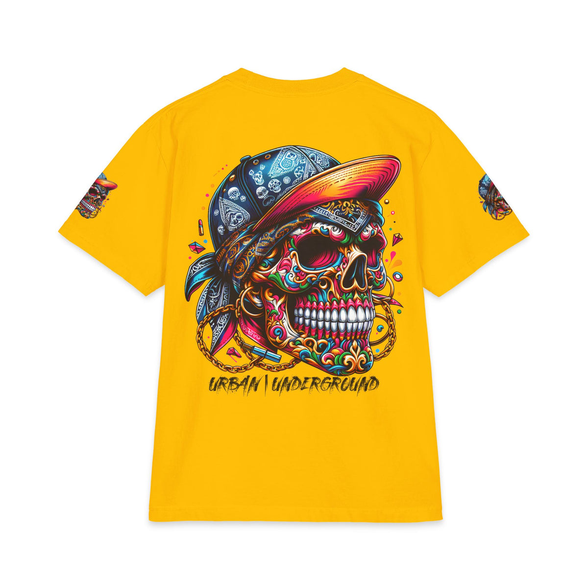 Urban Underground Collection - Neon Drip, Gangsta', Graphic 4-way T Shirt - CaliPride Clothing