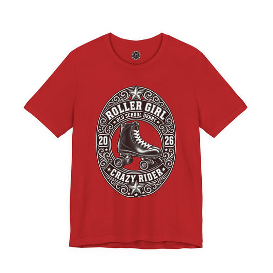Punk Resurrected Collection - Roller Girl Crazy Rider, Graphic T-shirt | CaliPride Clothing