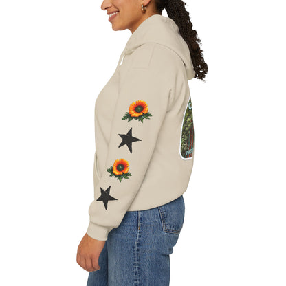 Surf & Beach Collection - Pacific Coast Highway & California Poppies, Graphic Hoodie | CaliPride Clothing