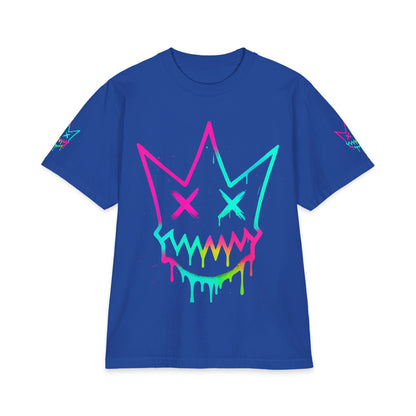 Urban Underground Collection - Neon Drip, Crown Face, Graphic 4-way T Shirt - CaliPride Clothing