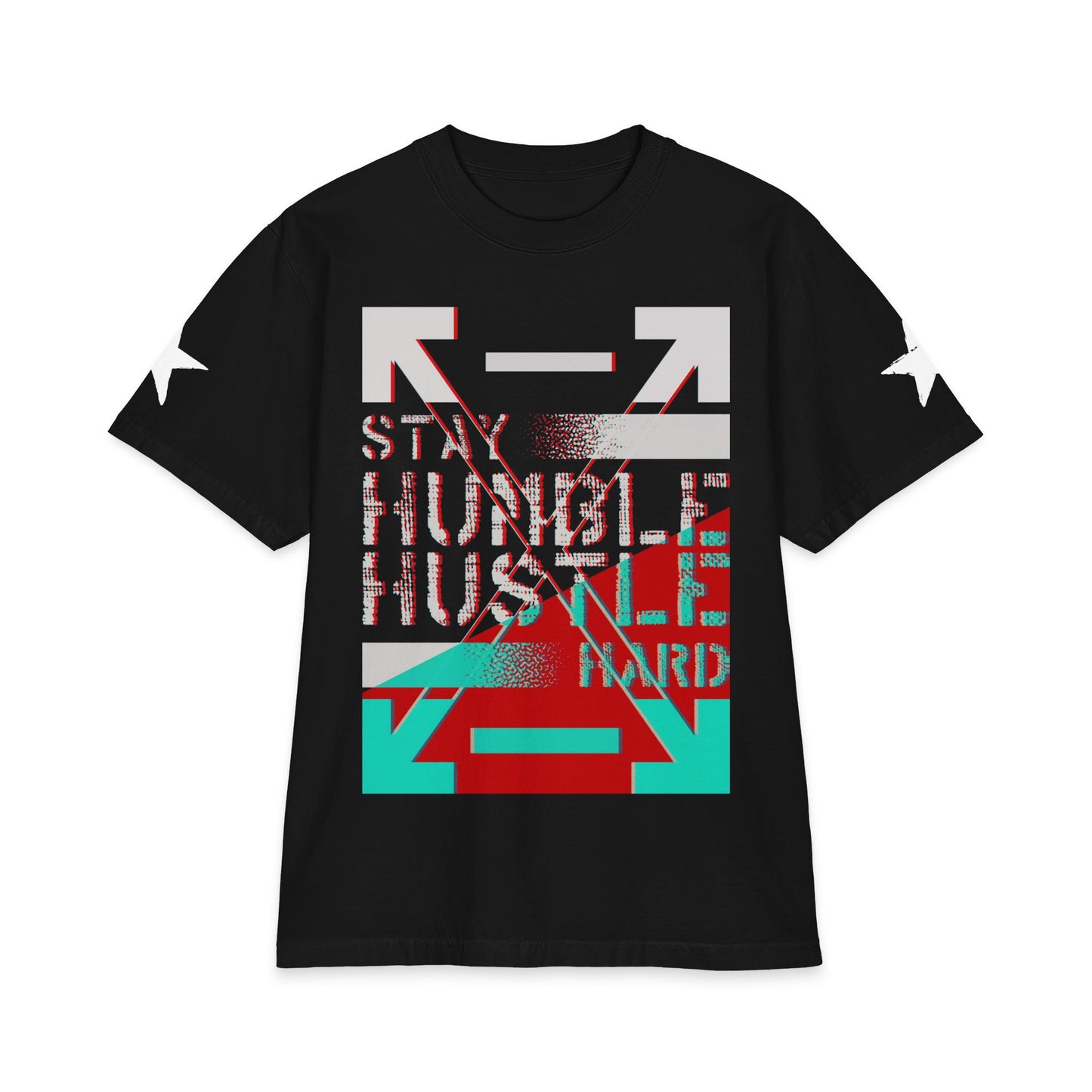 Urban Underground Collection - 'Stay Humble, Hustle Hard' double sided Rockstar Graphic T Shirt — CaliPride Clothing