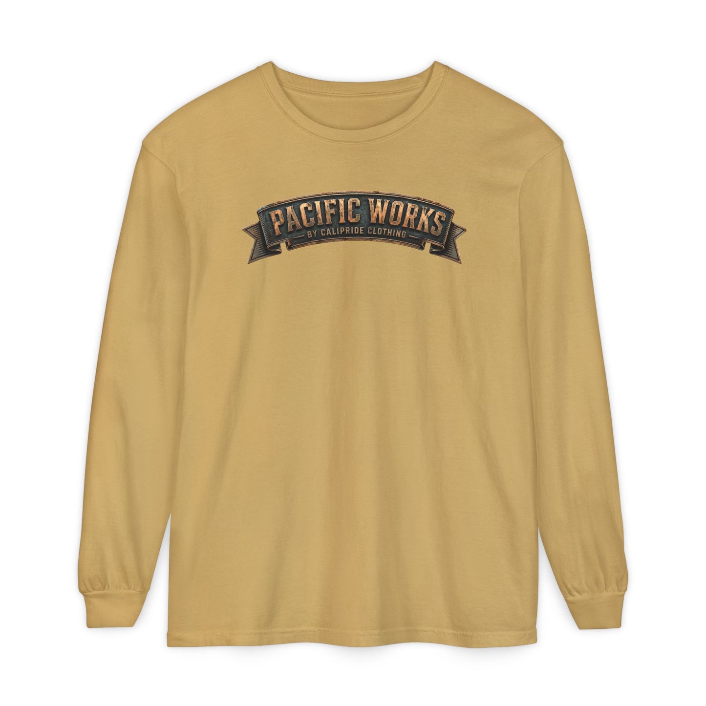 Pacific Works Collection - Signature Logo Long Sleeve T-Shirt - CaliPride Clothing