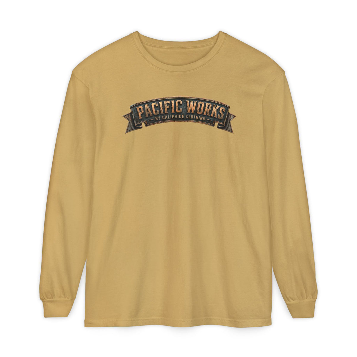 Pacific Works Collection - Signature Logo Long Sleeve T-Shirt - CaliPride Clothing