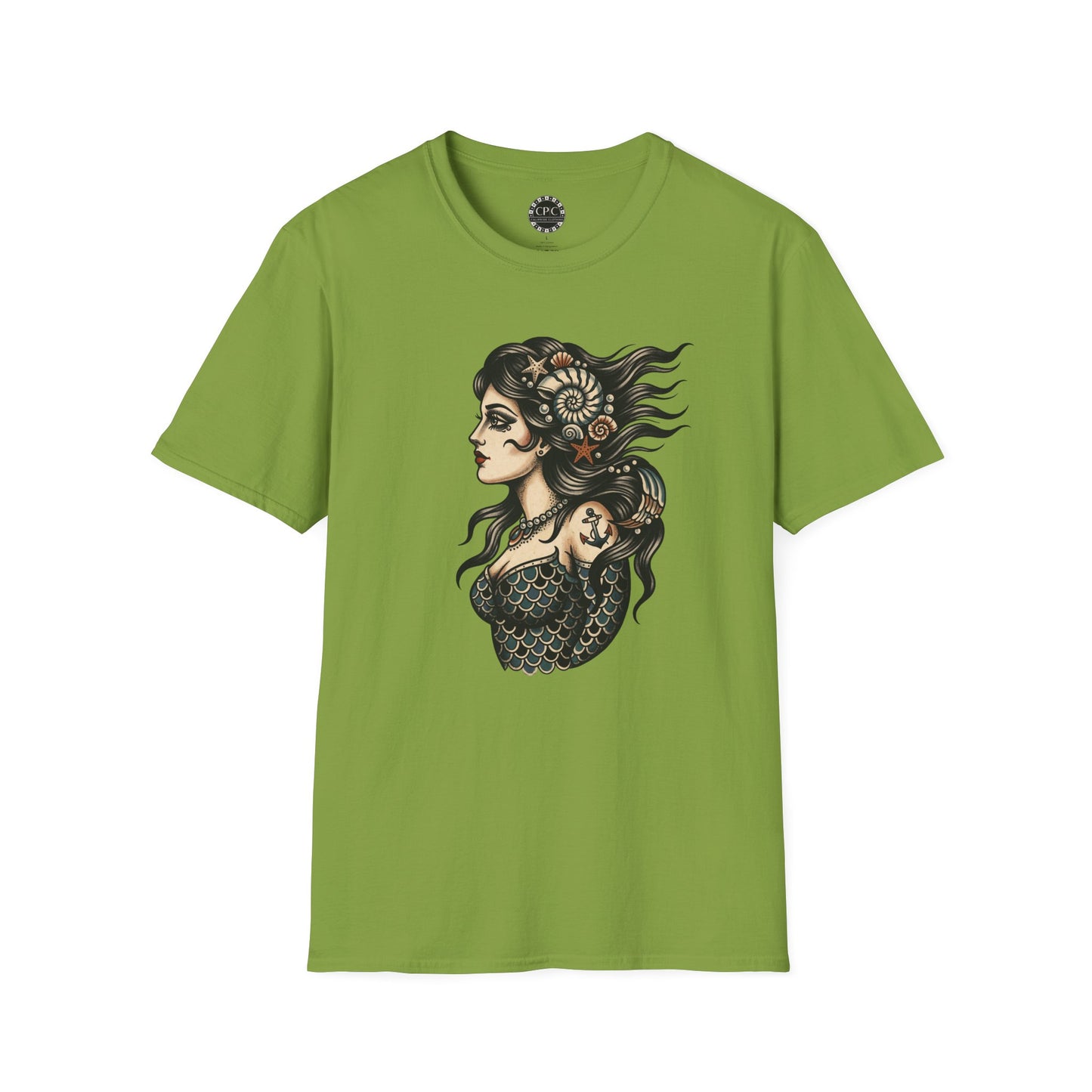 Pacific Works Collection - Vintage Mermaid Graphic T-Shirt — CaliPride Clothing