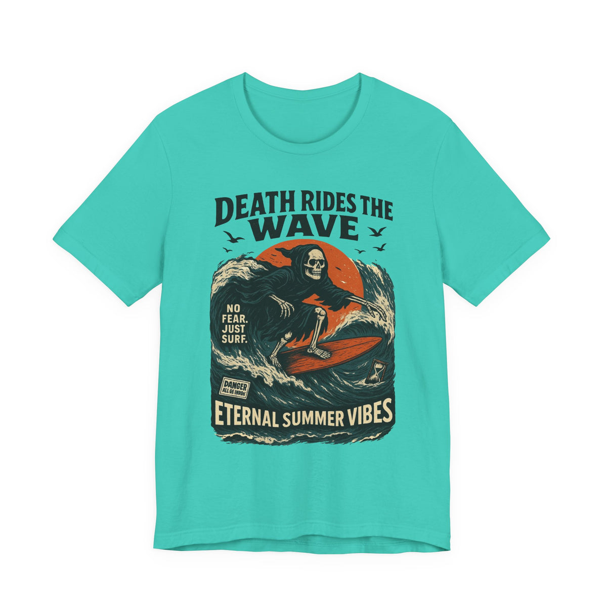 Urban Underground Collection - Death Rides the Wave Graphic T-Shirt - CaliPride Clothing