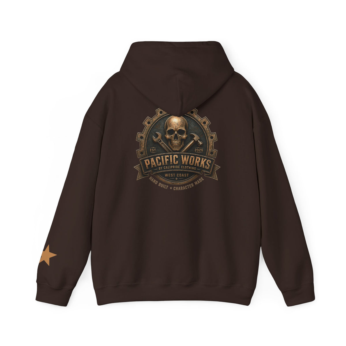 Pacific Works Collection — Signature Logo, Graphic Hoodie - CaliPride Clothing