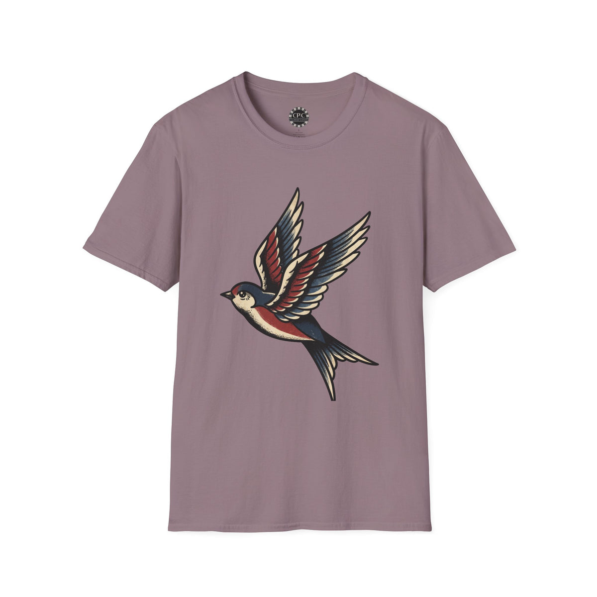 Pacific Works Collection - Vintage Flying Swallow Graphic Tee — CaliPride Clothing