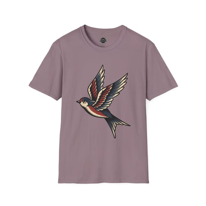 Pacific Works Collection - Vintage Flying Swallow Graphic Tee — CaliPride Clothing