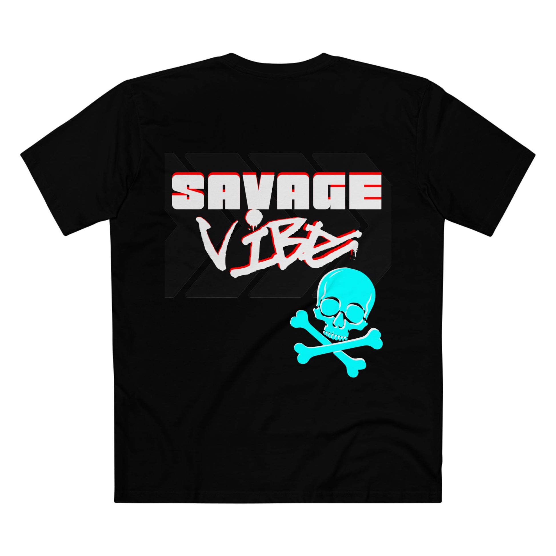 Urban Underground Collection | Savage Vibe series - Skull Trax, White & Turquoise, Premium Graphic Tee — CaliPride Clothing