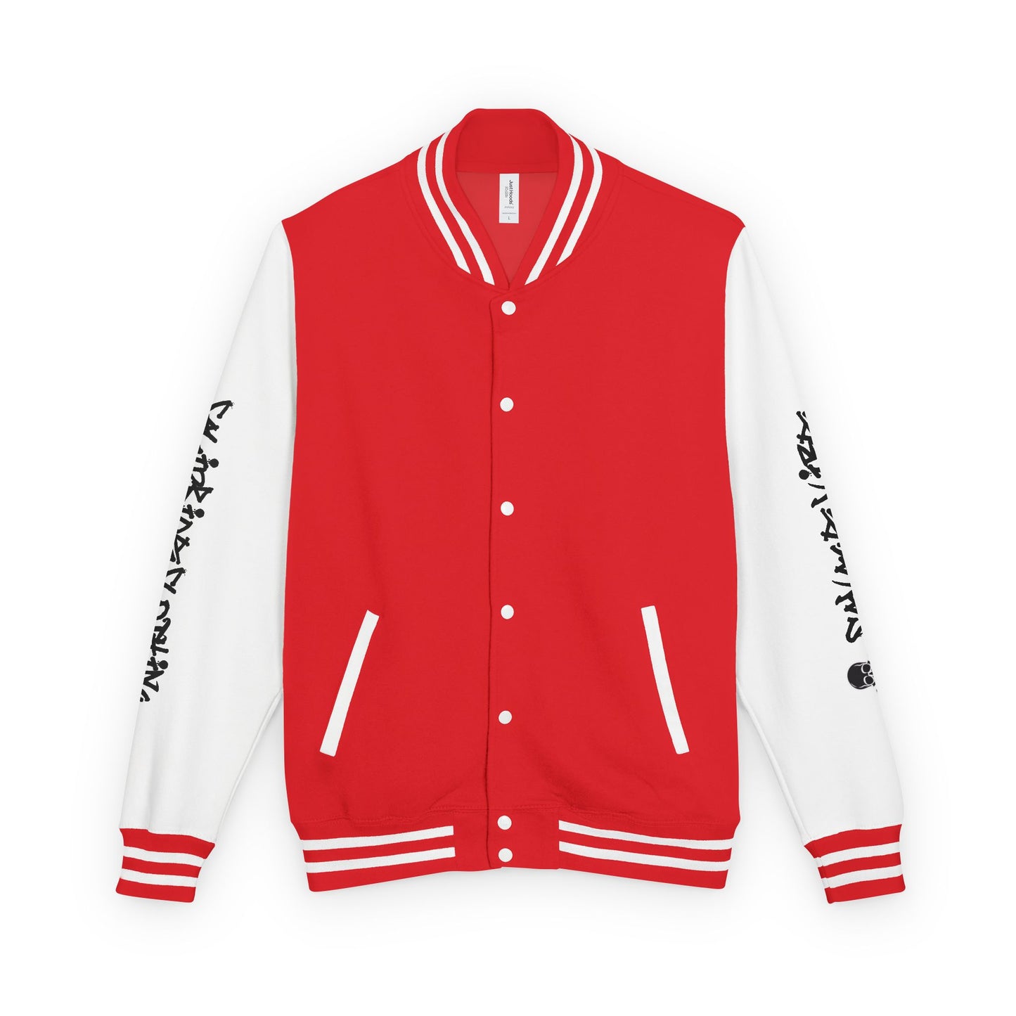 Urban Underground Collection - Savage Vibe, Bone Drop Graphic Letterman Jacket | CaliPride Clothing