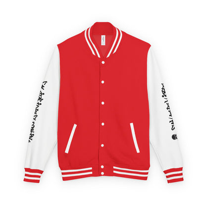 Urban Underground Collection - Savage Vibe, Bone Drop Graphic Letterman Jacket | CaliPride Clothing