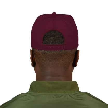 Pacific Works Collection - Signature Logo, Offset, Flat Bill Snapback Hat — CaliPride Clothing