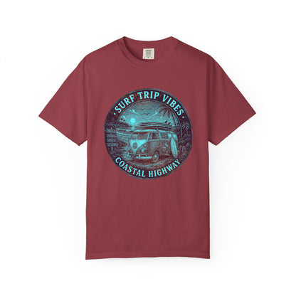 Surf & Beach Collection - Ocean Vibes Series, Surf Trip Vibes, T-shirt - CaliPride Clothing