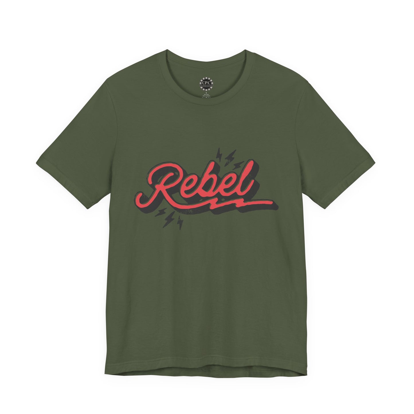 Punk Resurrected Collection - "Rebel" in Reverse, Double sided Graphic T‑Shirt - CaliPride Clothing