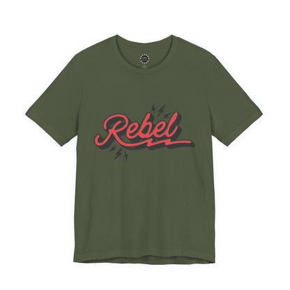 Punk Resurrected Collection - "Rebel" in Reverse, Double sided Graphic T‑Shirt - CaliPride Clothing