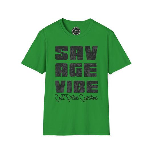"Savage Vibe Graffiti Block" Series, Black & Grey logo — CaliPride Clothing