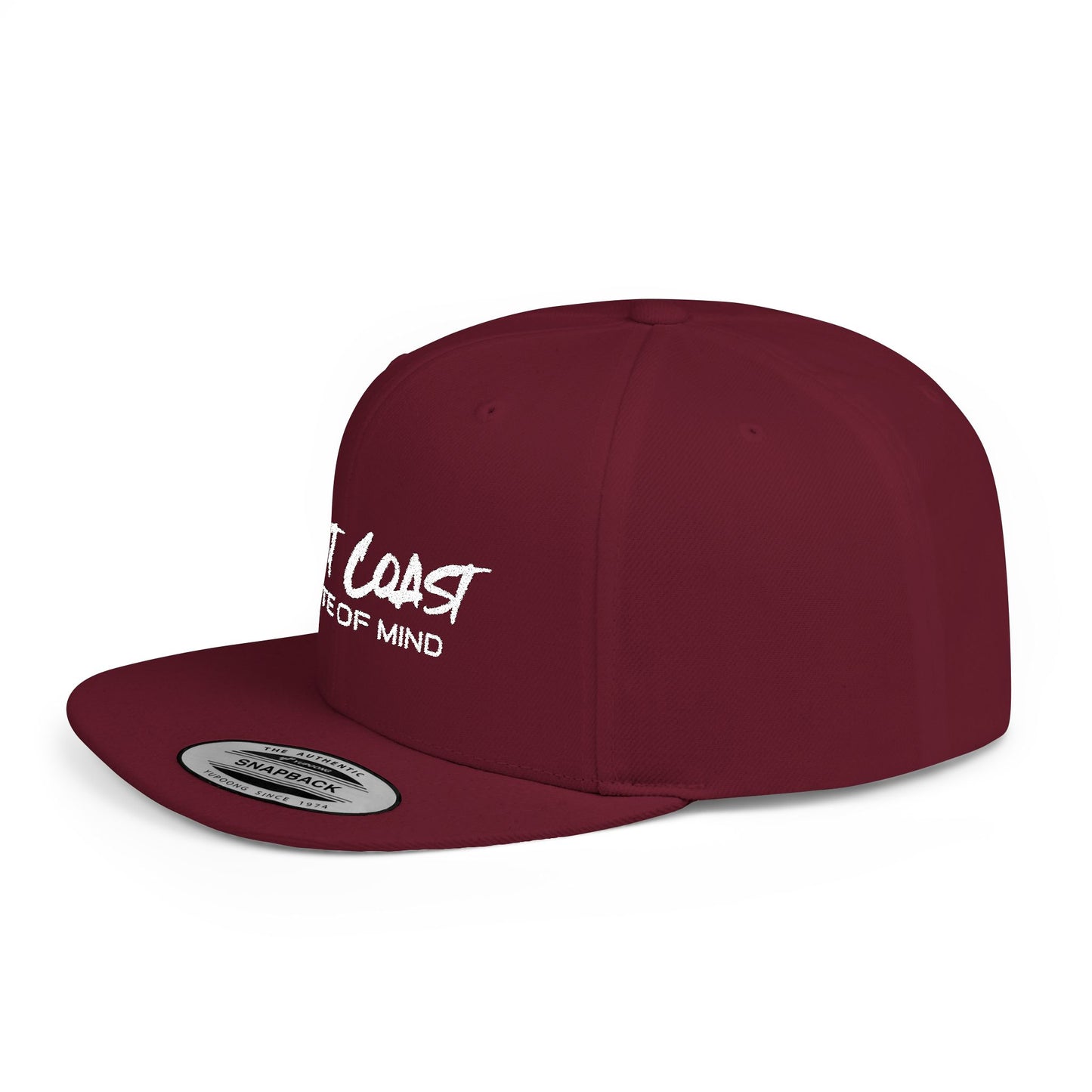 Urban Underground Collection - West Coast State Of Mind, Flat Bill Snapback Hat, Embroidered - CaliPride Clothing