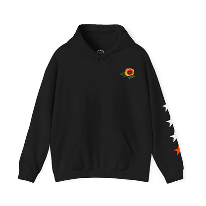 Urban Underground Collection | West Coast State of Mind - Floral Poppy & Sugar Skull Hoodie | CaliPride Clothing