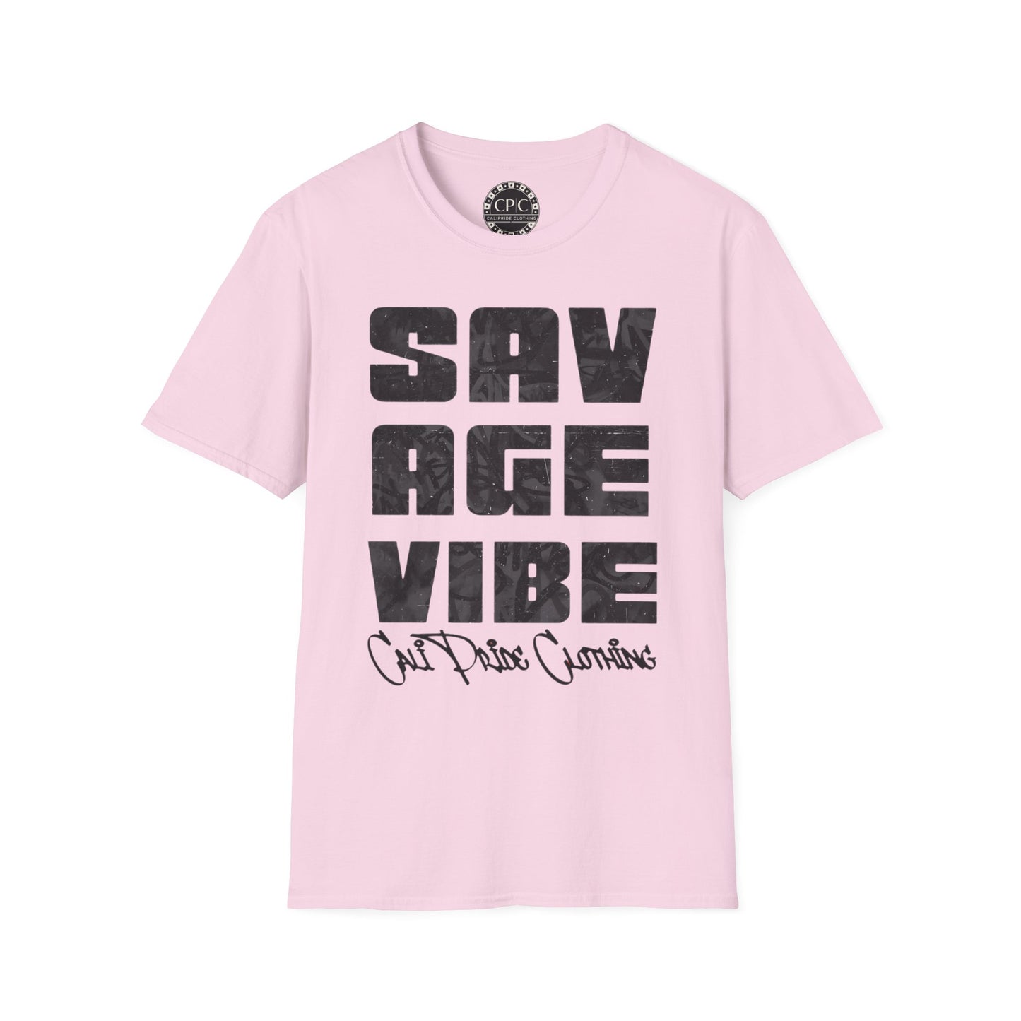 "Savage Vibe Graffiti Block" Series, Black & Grey logo — CaliPride Clothing