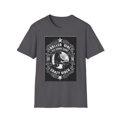 Roller Girl Crazy Rider T-shirt | Skate Derby Graphic