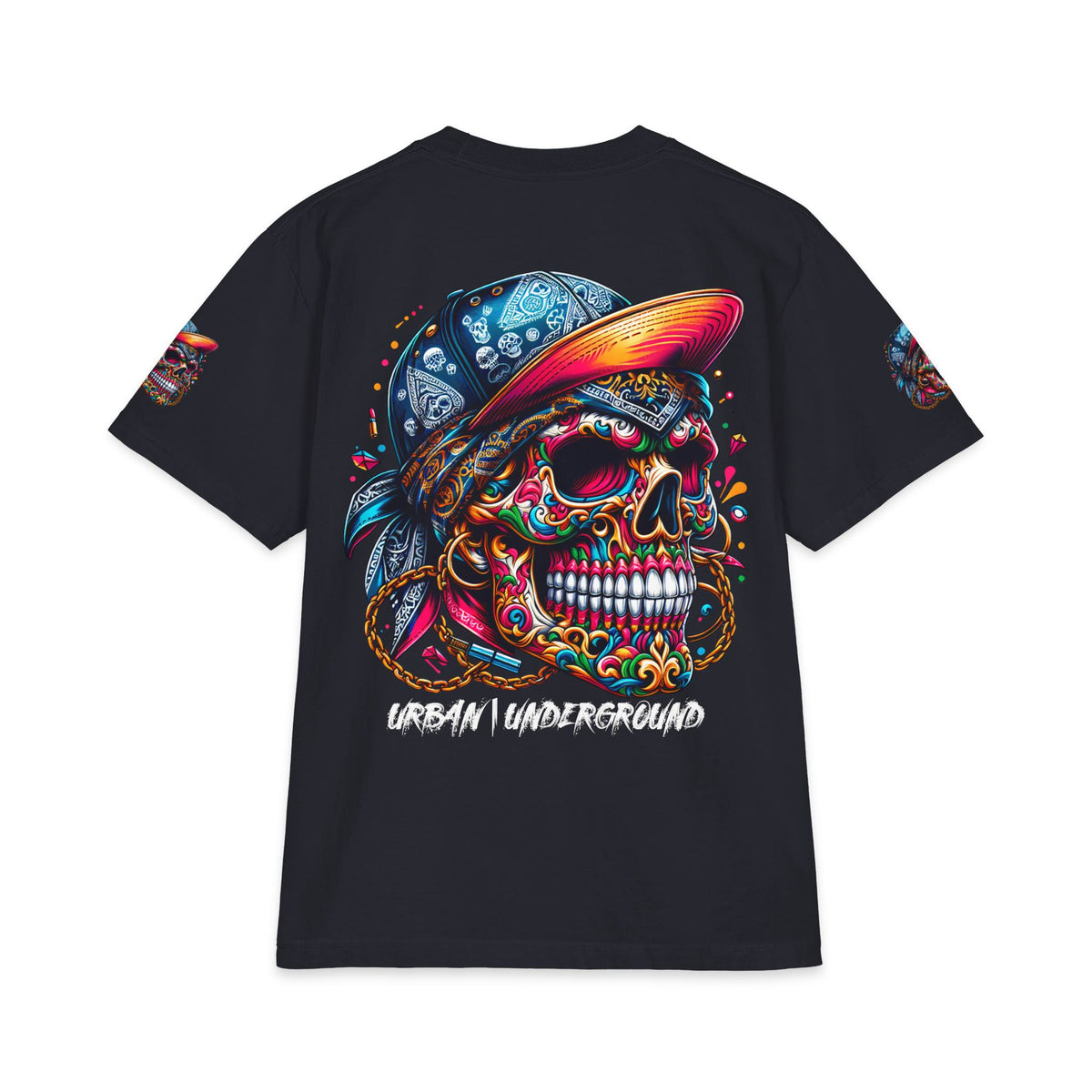Urban Underground Collection - Neon Drip, Gangsta', Graphic 4-way T Shirt - CaliPride Clothing