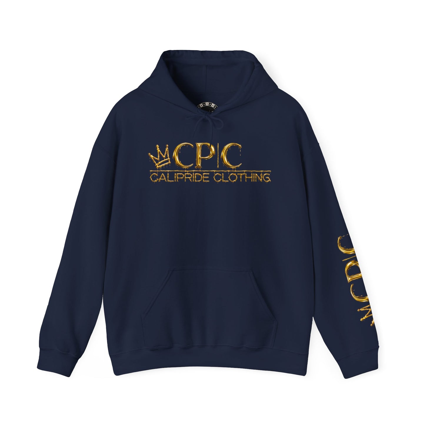 Urban Underground Collection | West Coast State of Mind series - Gold Drip Gangsta' Hoodie, Sugar Skull | CaliPride Clothing