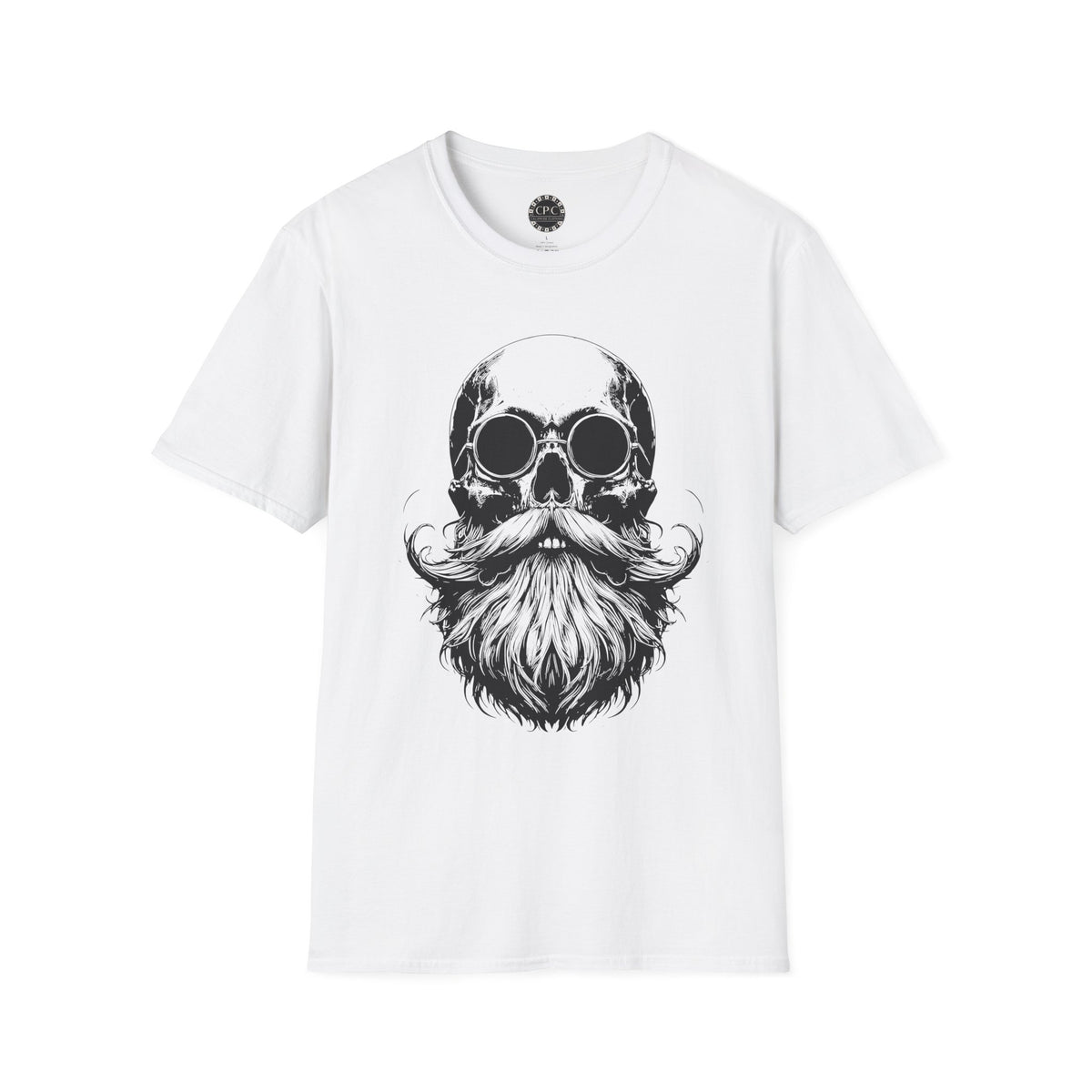 Pacific Works Collection - Vintage Bearded Skull Graphic T-Shirt — CaliPride Clothing
