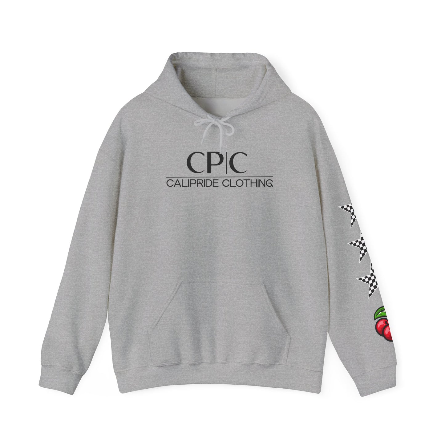 Cherries, Checkers, & Stars Graphic Hoodie | CaliPride Clothing