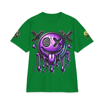 Urban Underground Collection - Neon Drip Drooly, Graphic 4-way T Shirt - CaliPride Clothing
