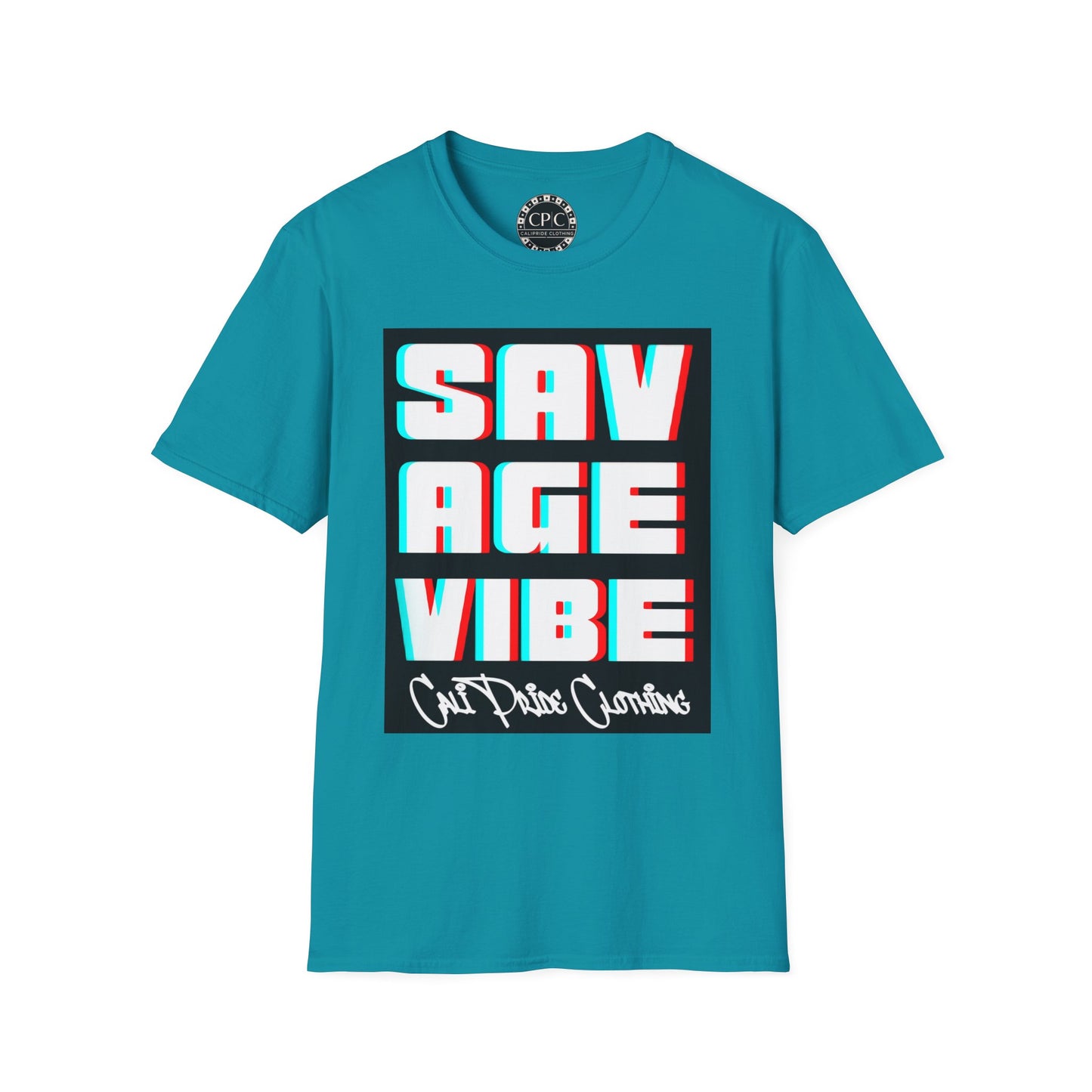 "Savage Vibe Graffiti Block" Series, 3D Anaglyph T Shirt — CaliPride Clothing