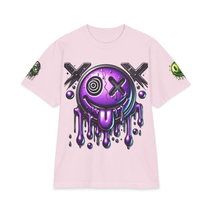 Urban Underground Collection - Neon Drip Drooly, Graphic 4-way T Shirt - CaliPride Clothing
