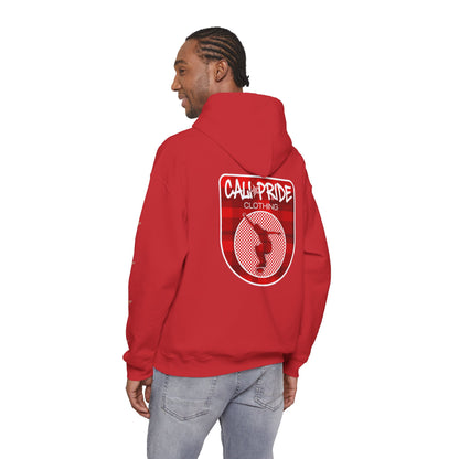 Skater Silhouette Sweatshirt, Red Plaid w Stars | CaliPride Clothing