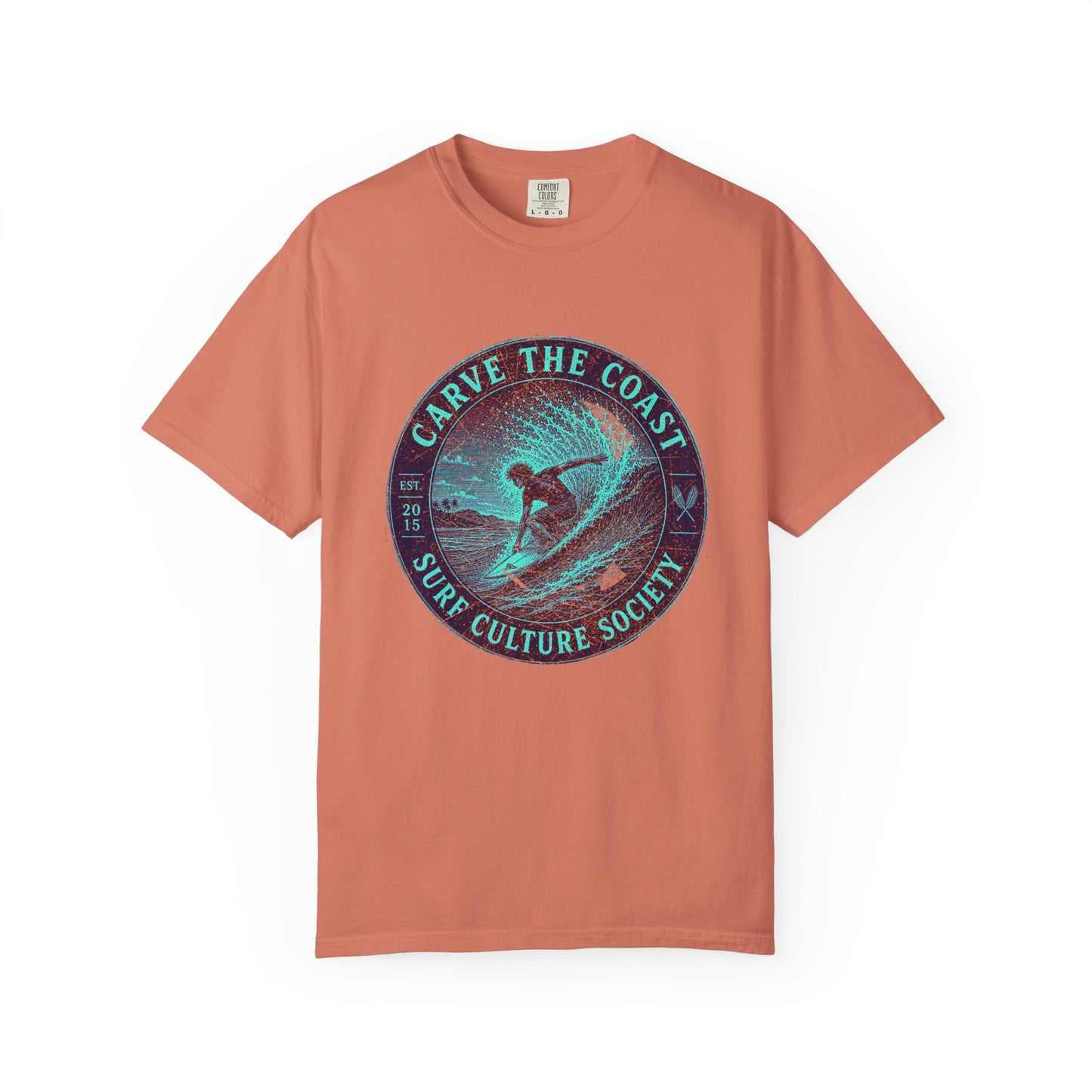 Surf & Beach Collection - Ocean Vibes Series, Carve the Coast, T-Shirt - CaliPride Clothing