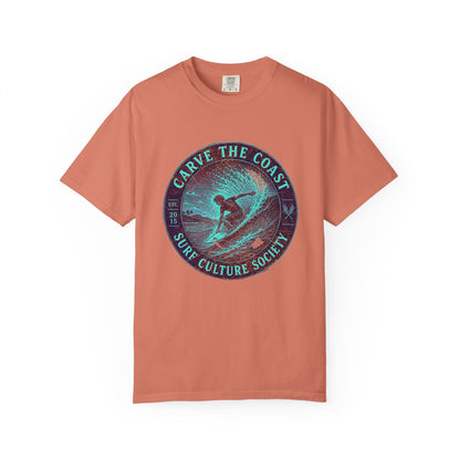 Surf & Beach Collection - Ocean Vibes Series, Carve the Coast, T-Shirt - CaliPride Clothing