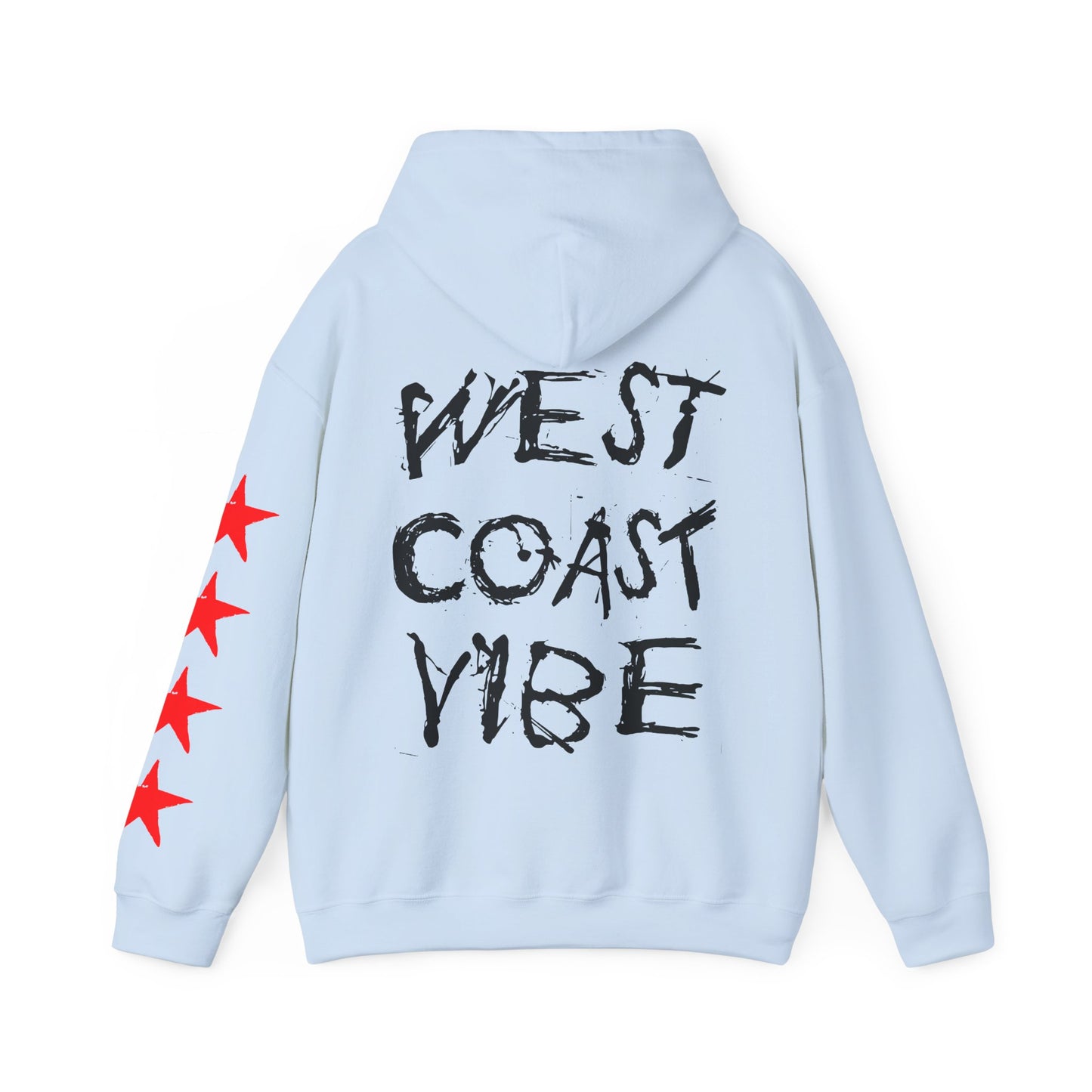'West Coast Vibe' Graphic Hoodie w Stars - Multiple colors | CaliPride Clothing