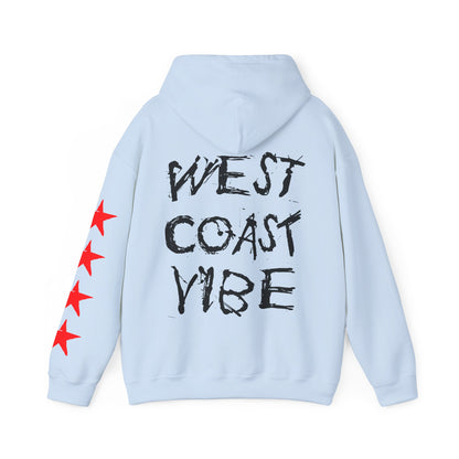 'West Coast Vibe' Graphic Hoodie w Stars - Multiple colors | CaliPride Clothing