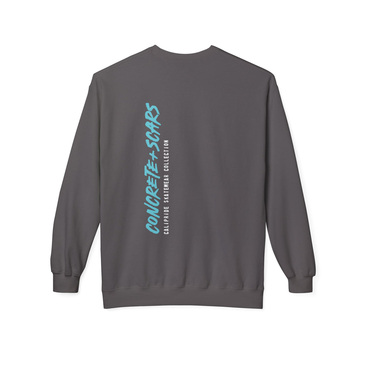 Concrete & Scars Skatewear Collection - Vertical Logo, Graphic Sweatshirt — CaliPride Clothing