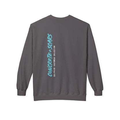 Concrete & Scars Skatewear Collection - Vertical Logo, Graphic Sweatshirt — CaliPride Clothing