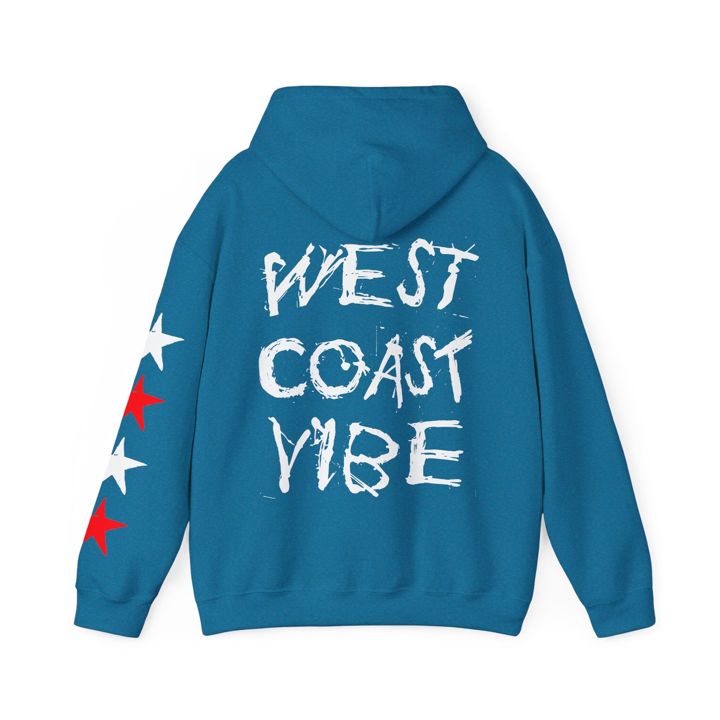 'West Coast Vibe' Graphic Hoodie w Stars - Multiple colors | CaliPride Clothing