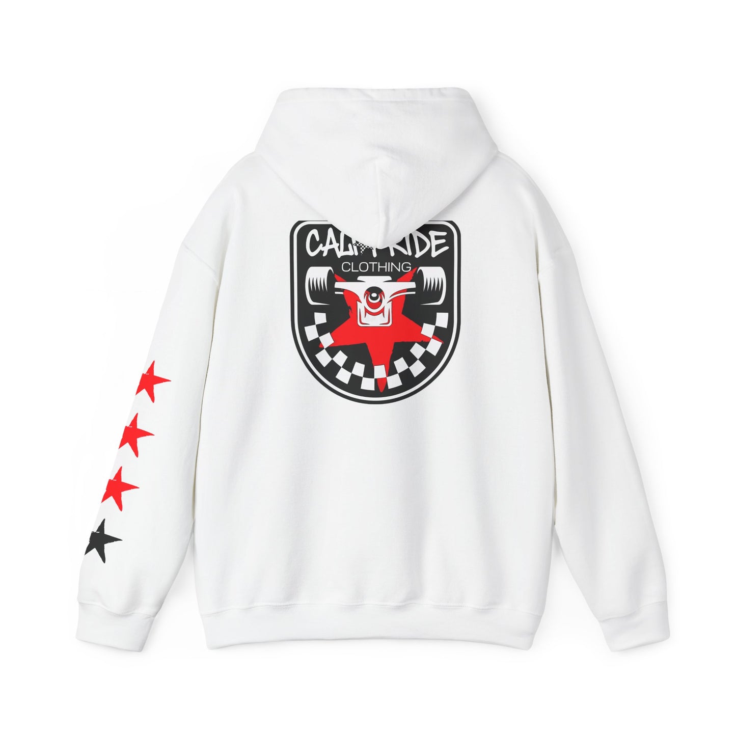 Skate & Surf Collection - Checkered Star Emblem Hoodie, multiple colors | CaliPride Clothing