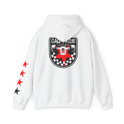 Skate & Surf Collection - Checkered Star Emblem Hoodie, multiple colors | CaliPride Clothing