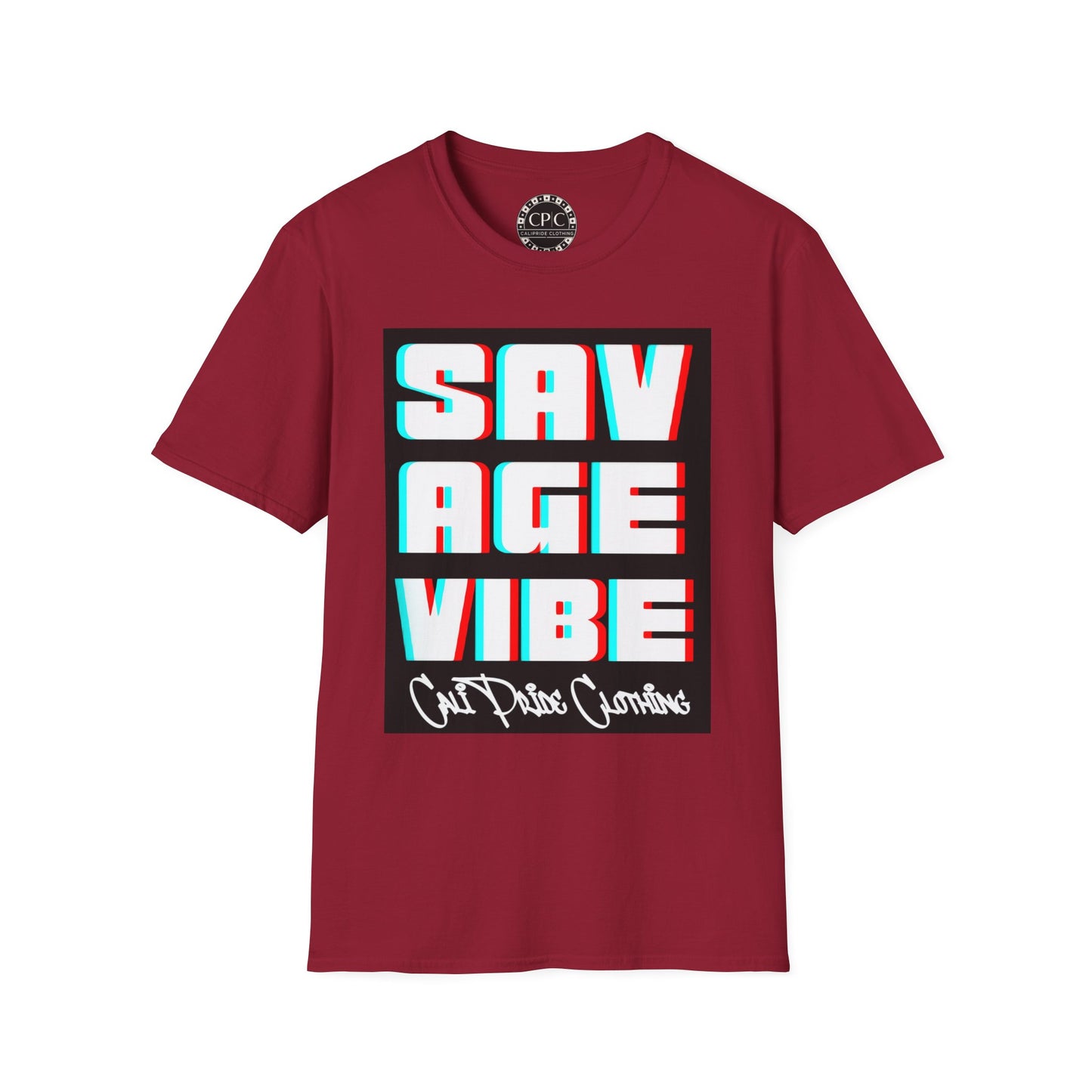 "Savage Vibe Graffiti Block" Series, 3D Anaglyph T Shirt — CaliPride Clothing