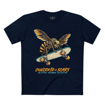 Concrete & Scars Collection - Bee Shredder, Graphic T-Shirt — CaliPride Clothing