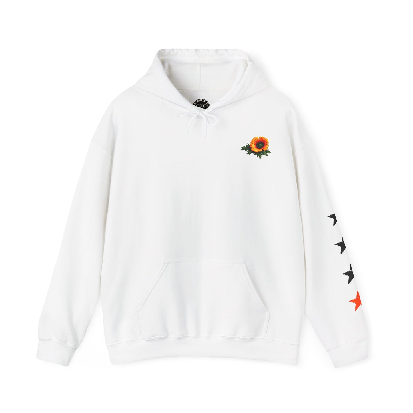 Urban Underground Collection | West Coast State of Mind - Floral Poppy & Sugar Skull Hoodie | CaliPride Clothing