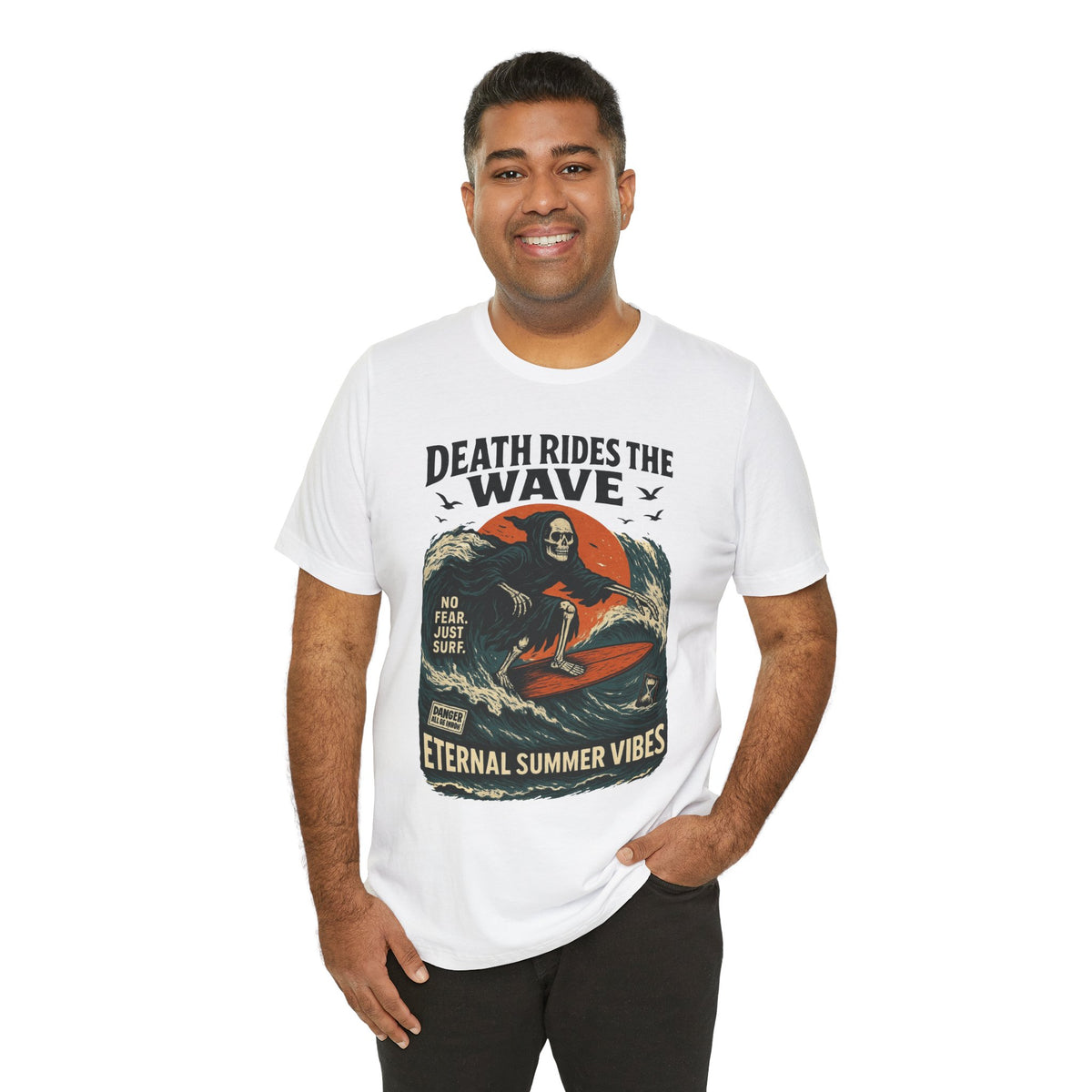 Urban Underground Collection - Death Rides the Wave Graphic T-Shirt - CaliPride Clothing