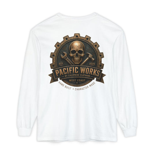 Pacific Works Collection - Signature Logo Long Sleeve T-Shirt - CaliPride Clothing