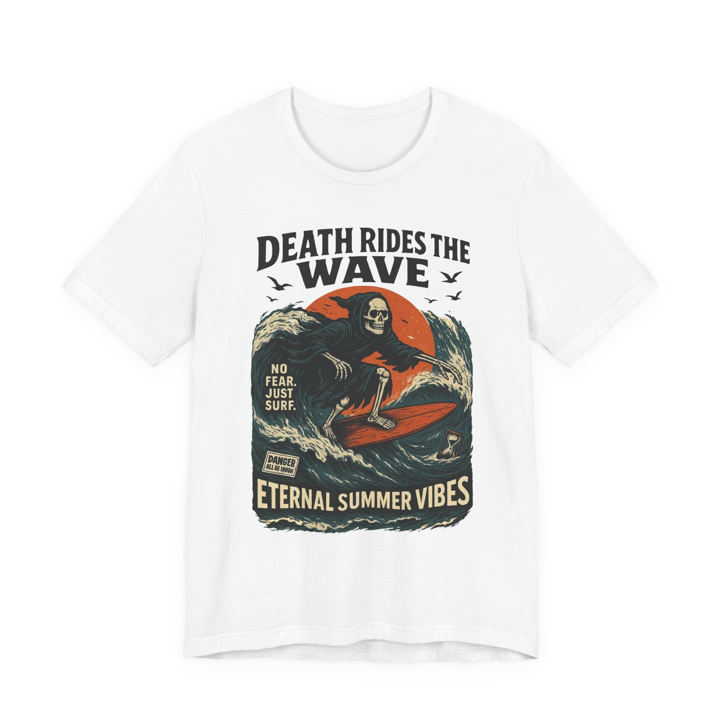 Urban Underground Collection - Death Rides the Wave Graphic T-Shirt - CaliPride Clothing