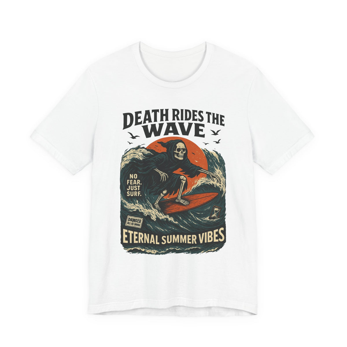 Urban Underground Collection - Death Rides the Wave Graphic T-Shirt - CaliPride Clothing