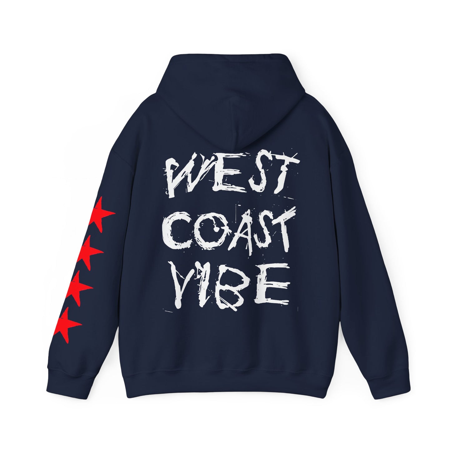 'West Coast Vibe' Graphic Hoodie w Stars - Multiple colors | CaliPride Clothing